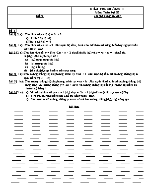 Đề kiểm tra Chương III môn Đại số Lớp 9 - Năm học 2013-2014